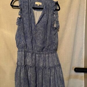 Pinch Blue Pin-Striped Sleeveless Dress Size M